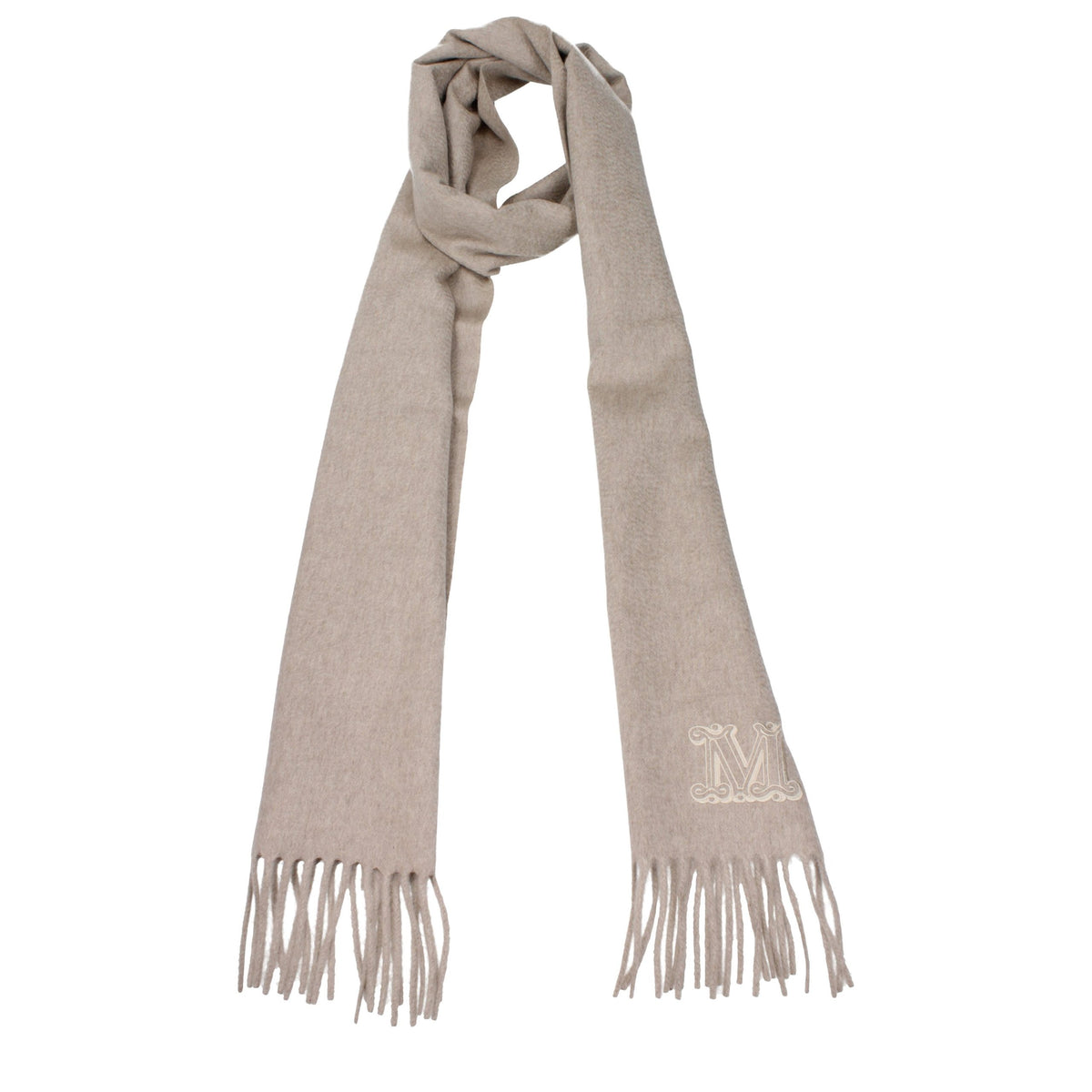 Max Mara Beige Cashmere Scarf - Exquisite Luxury Accessory