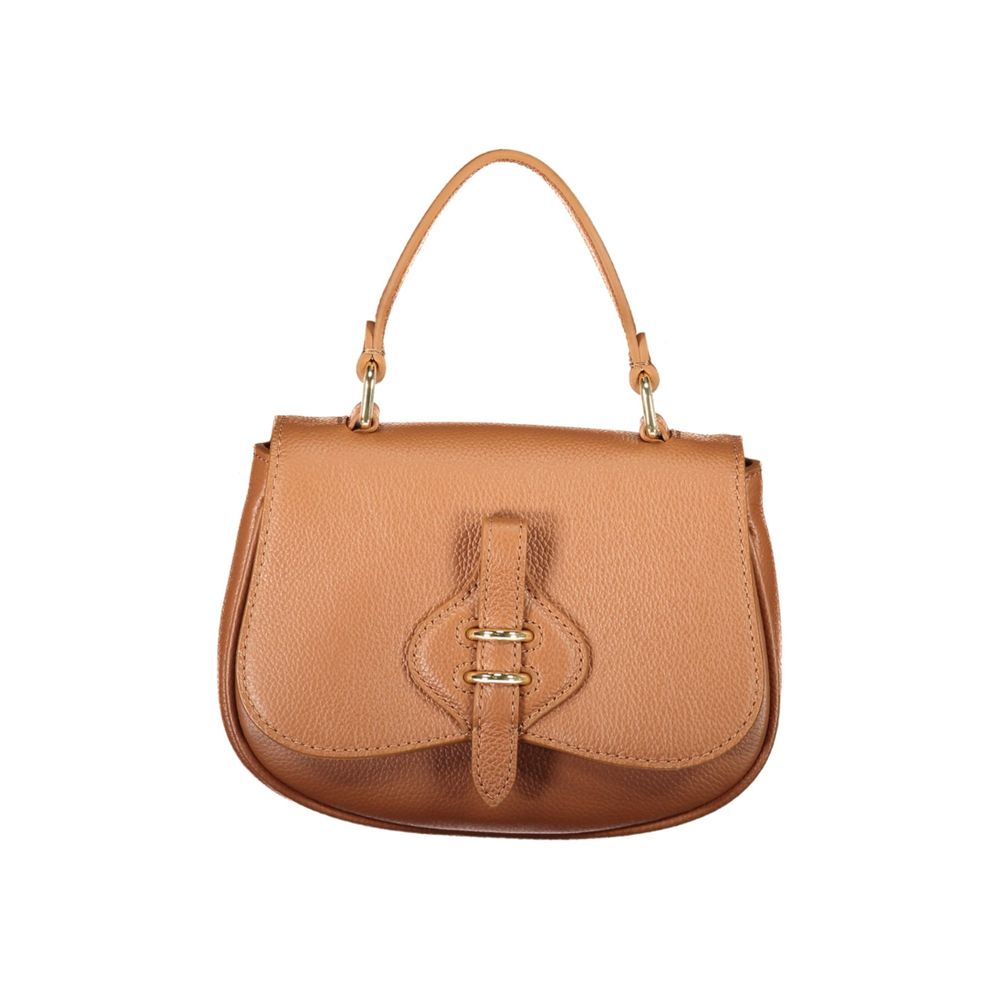 Indulge in the exquisite Coccinelle Brown Leather Handbag, a masterpiece of craftsmanship and elegance, perfect for those who embody sophistication and style.