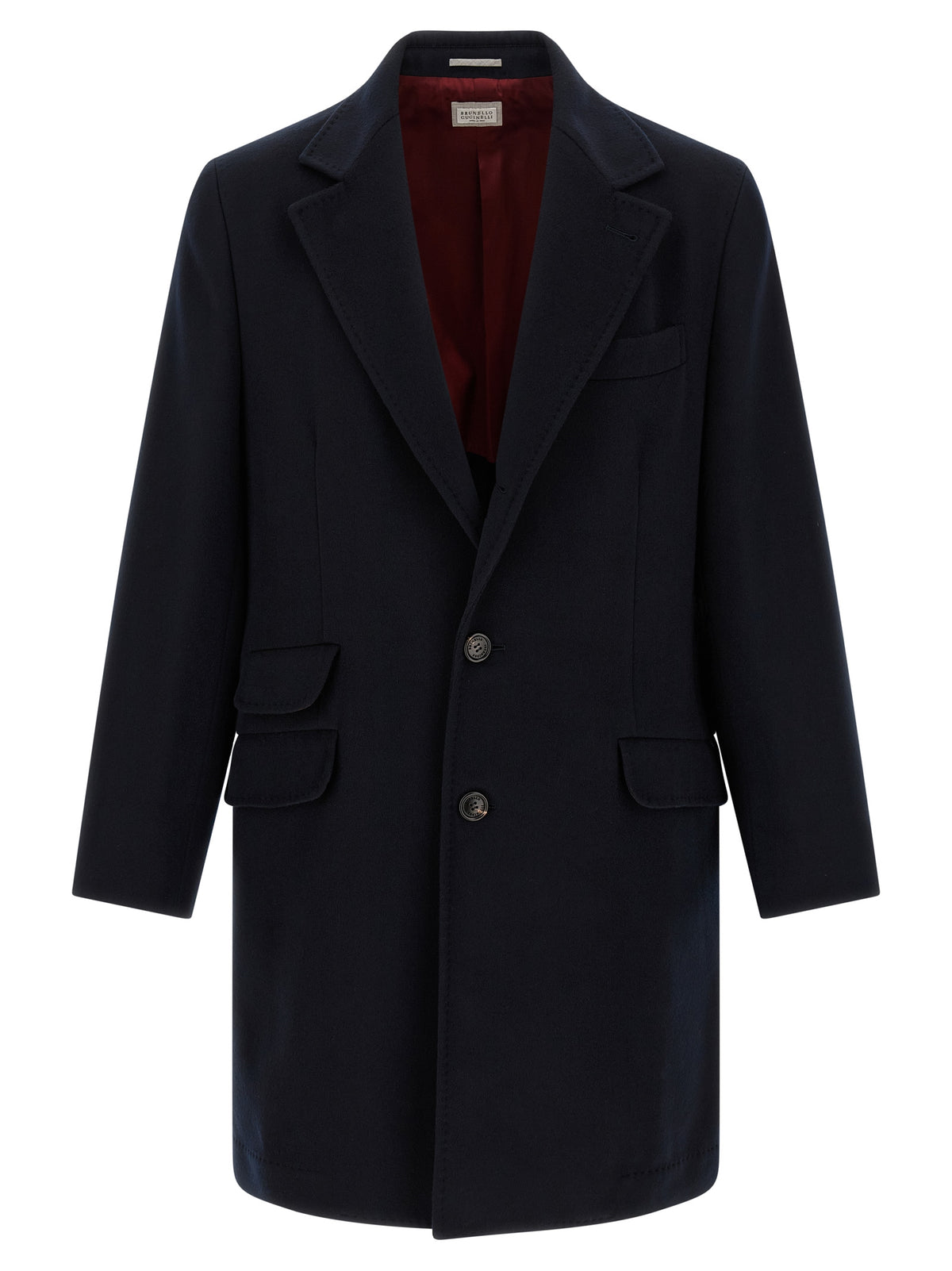 Discover the Brunello Cucinelli Blue Virgin Wool Coat, a masterpiece of Italian tailoring that embodies sophistication and timeless elegance for the discerning individual.