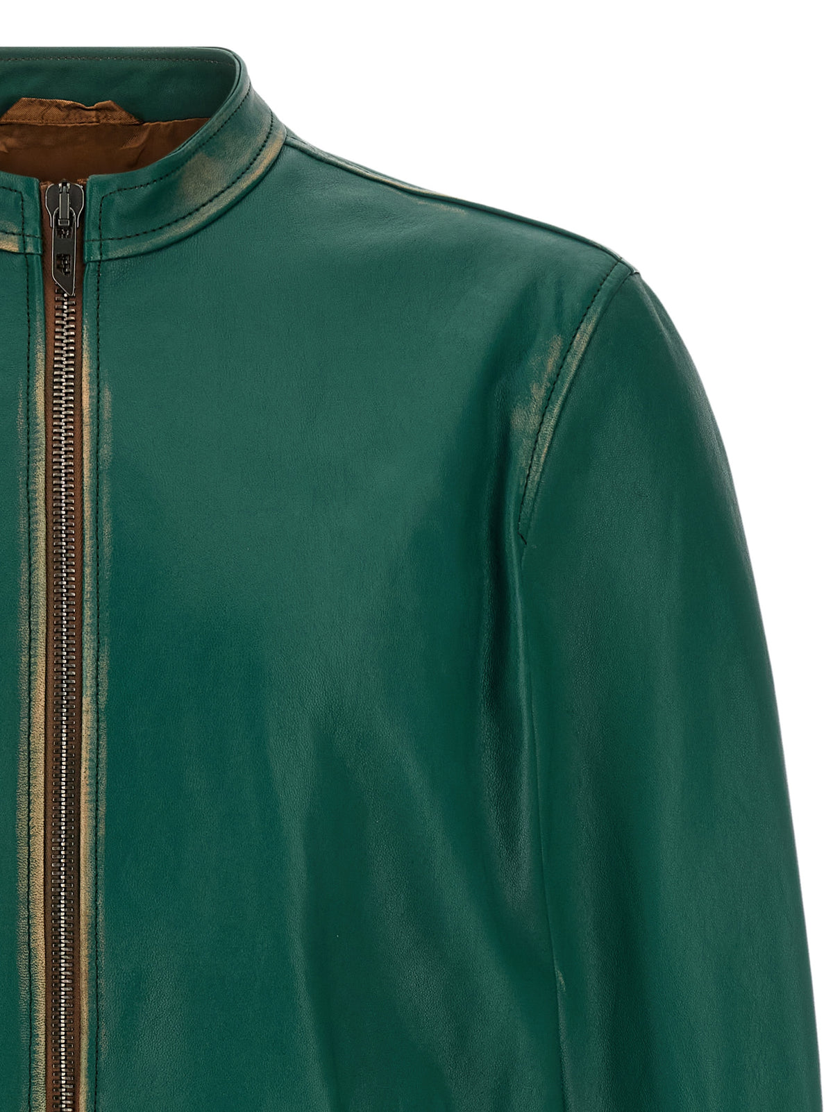 Diesel Bicolor Lamb Leather Leather Jacket