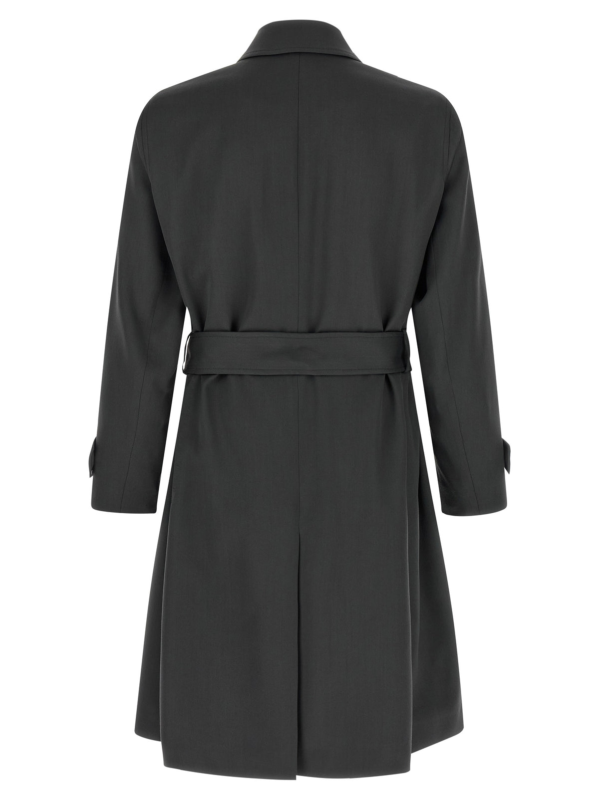 Lardini Gray Virgin Wool Coat