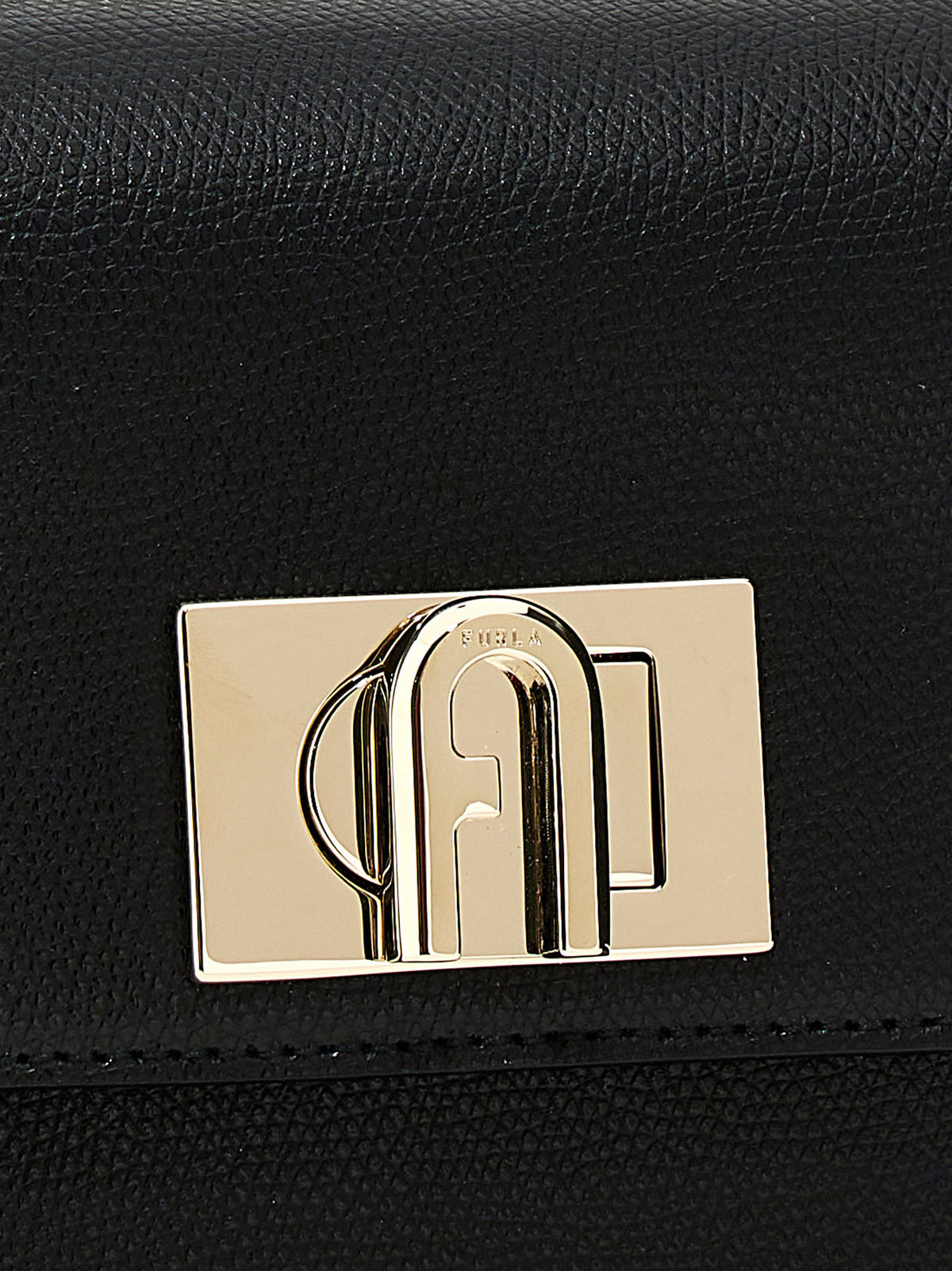 Furla Black Leather Crossbody Bag - Timeless Elegance Redefined
