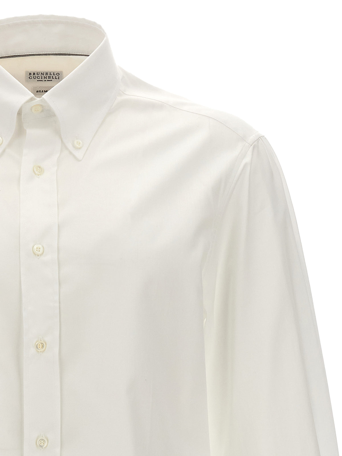 Brunello Cucinelli White Cotton Blouse