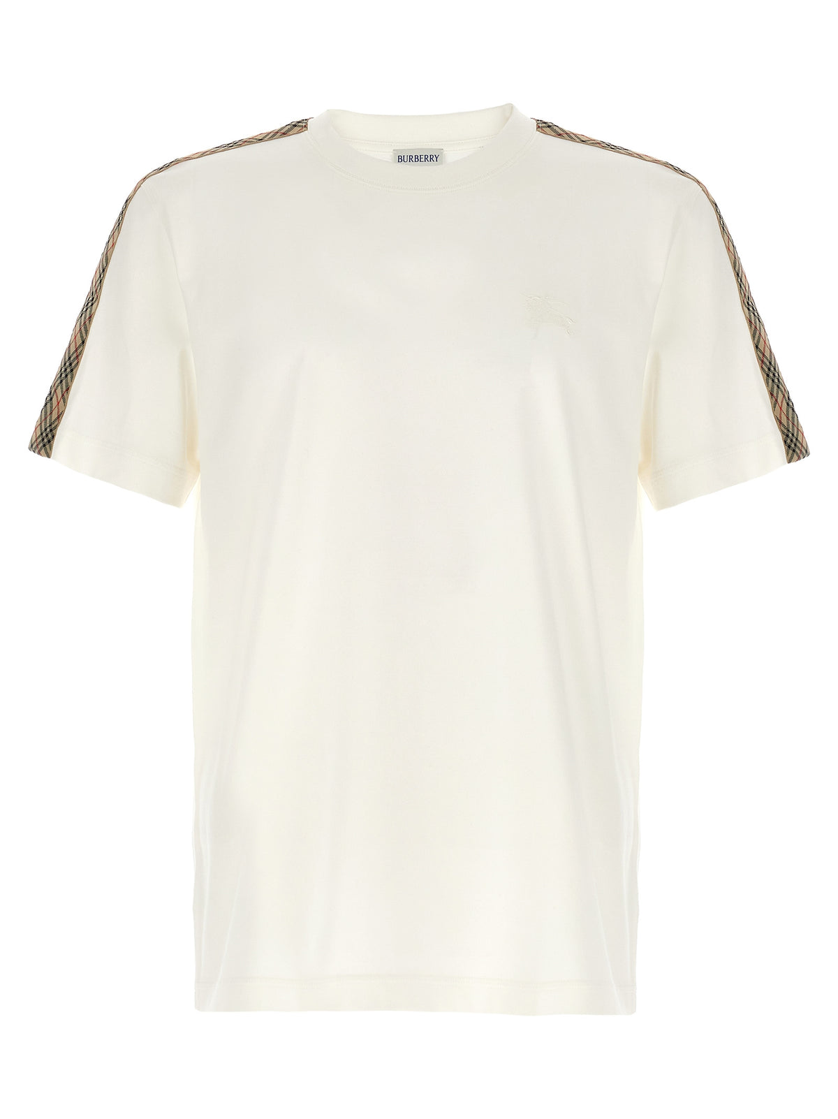 Burberry White Cotton T-Shirt - Timeless Elegance Redefined