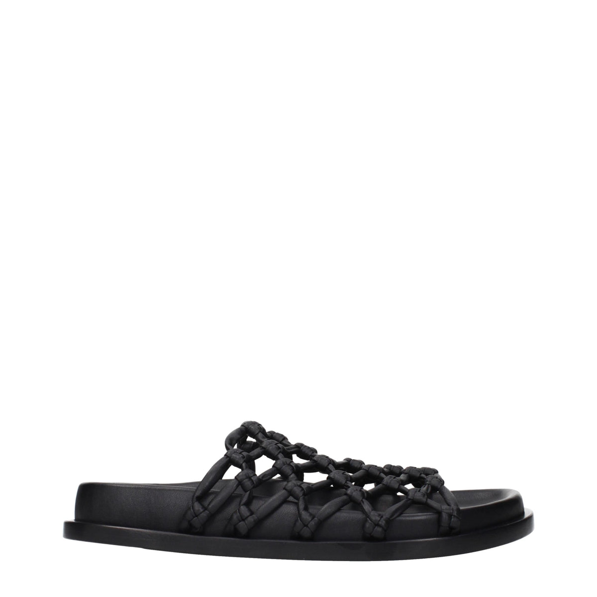 Jil Sander Black Leather Slippers - Exquisite Luxury Footwear