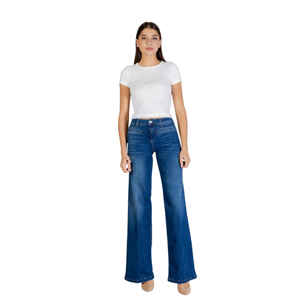 Liu Jo Blue Cotton Bootcut Jeans