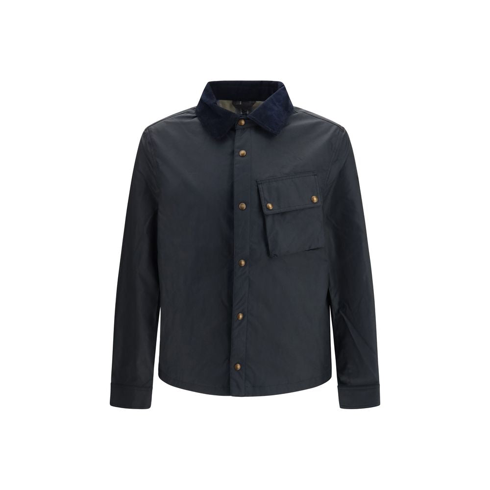 Discover the Belstaff Blue Cotton Full-Length Jacket, a masterpiece of British craftsmanship that redefines outdoor elegance with its luxurious waxed cotton and refined details.