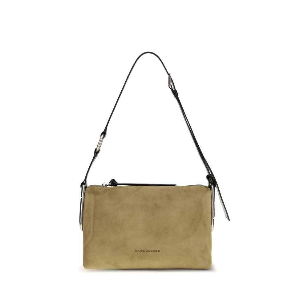 Indulge in the luxurious allure of the Marc Jacobs Beige Suede Leather Shoulder Bag, a masterpiece of craftsmanship that elevates your style with its sumptuous suede and elegant design.