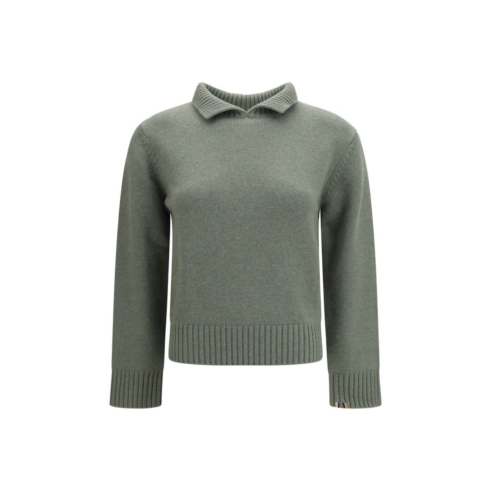 Indulge in the exquisite Extreme Cashmere Bicolor Cashmere Sweatshirt, crafted from 100% cashmere for unparalleled luxury and timeless elegance in every moment.