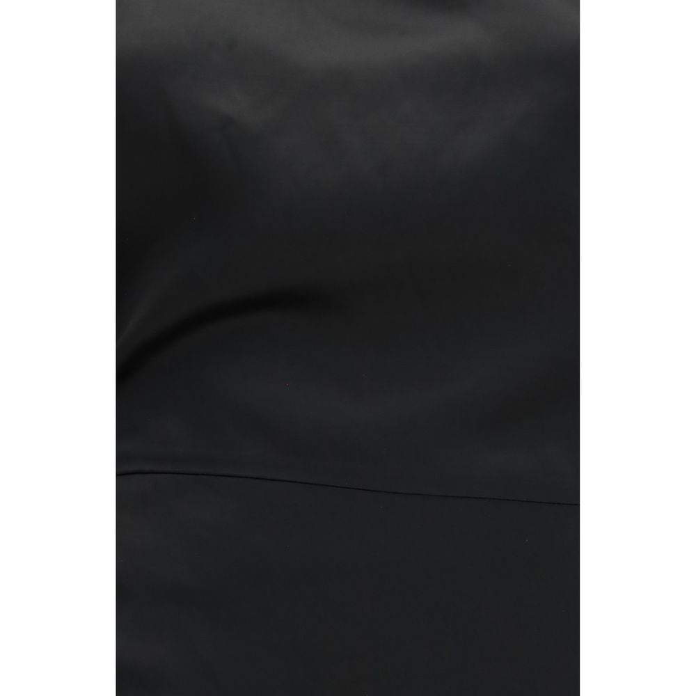 Indulge in the exquisite allure of the Khaite Black Acetate Cocktail Dress, a masterful blend of elegance and sophistication, perfect for the discerning individual.