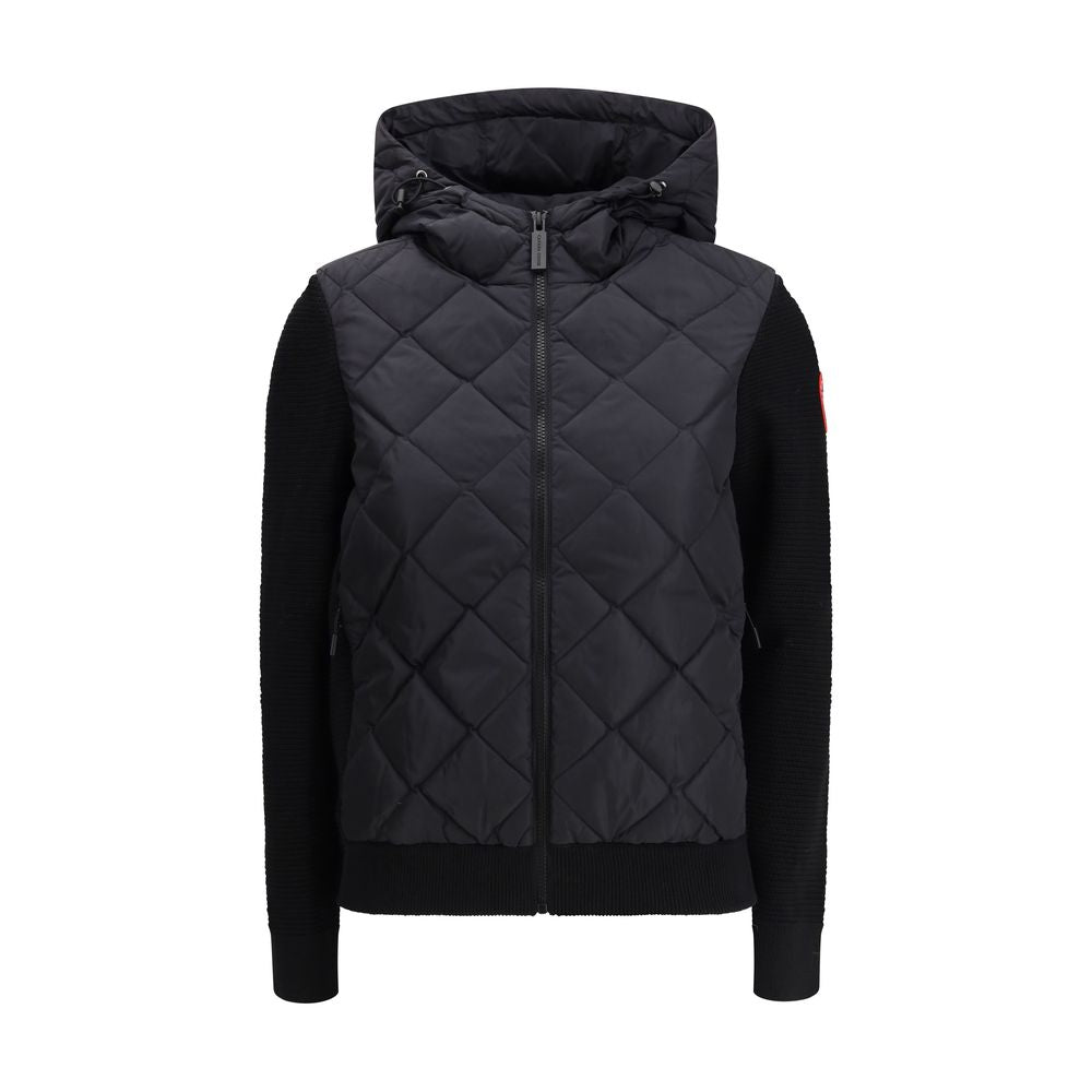 Indulge in the exquisite craftsmanship of the Canada Goose Black Wool Oves Aries Full-Length Jacket, a harmonious blend of luxury and functionality designed for discerning tastes.