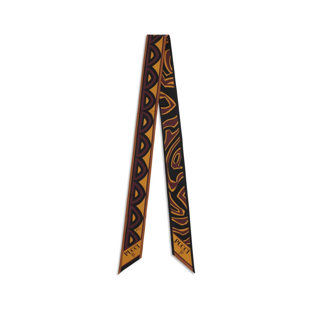 Indulge in the Emilio Pucci Multicolor Silk Scarf, a masterpiece of lightweight silk twill, showcasing intricate patterns that elevate your style with exquisite luxury.