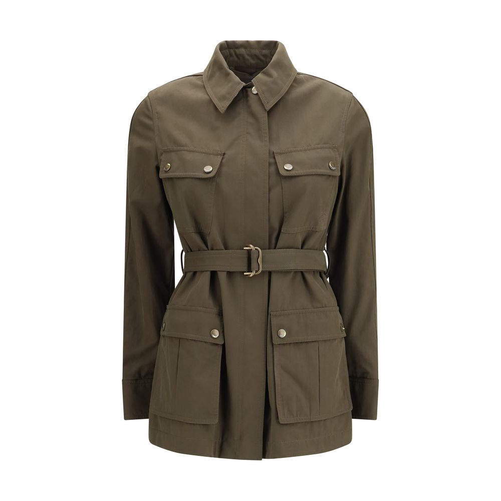 Elevate your wardrobe with the Burberry Bicolor Cotton Full-Length Jacket, a masterpiece of refined craftsmanship and timeless elegance, perfect for the discerning individual.