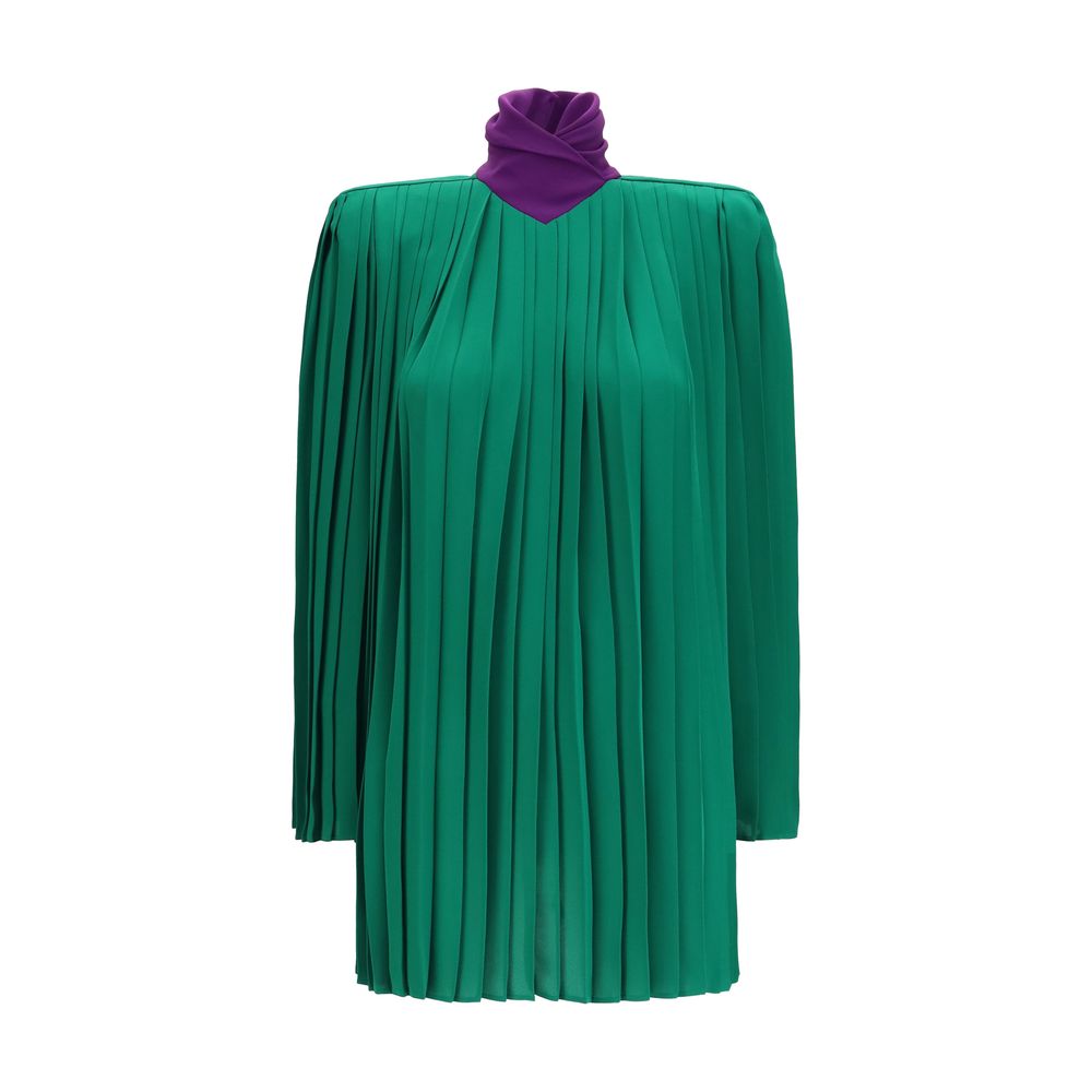 Indulge in the elegance of the Valentino Garavani Bicolor Silk Shirt, a masterpiece of 100% silk georgette, perfect for those who embody sophistication and grace.