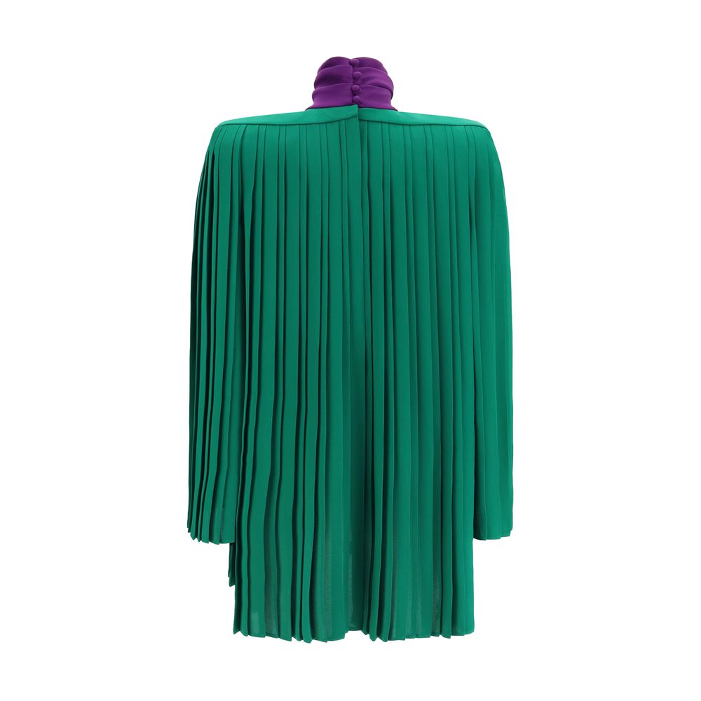 Indulge in the Valentino Garavani Bicolor Silk Shirt, a masterpiece of 100% silk georgette, exuding elegance and sophistication for the discerning individual.