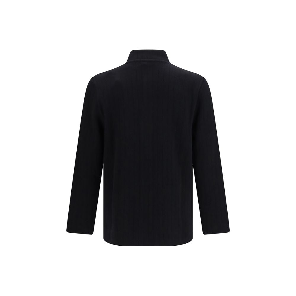 Discover the Lardini Black Wool Oves Aries Full-Length Jacket, a masterpiece of refined craftsmanship and luxurious materials, perfect for the discerning individual.