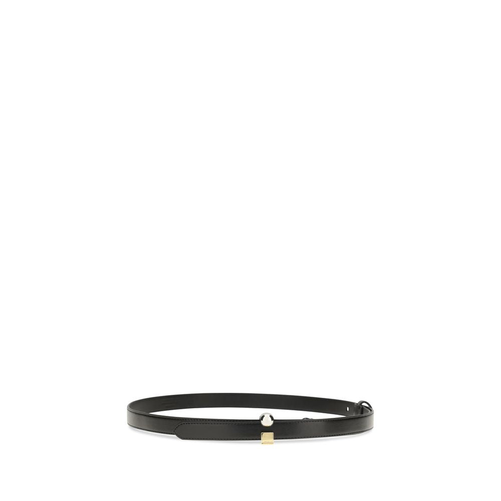 Elevate your style with the Jacquemus Black Calf Leather Bos Taurus Regular Belt, a masterpiece of minimalist design and exquisite craftsmanship, perfect for any sophisticated ensemble.