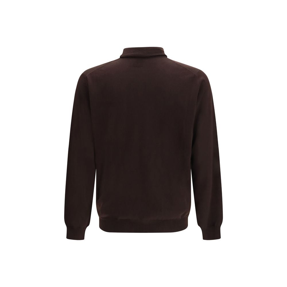 Indulge in the exquisite Lardini Brown Wool Oves Aries Sweatshirt, a masterpiece of craftsmanship and elegance, designed for those who appreciate refined luxury.