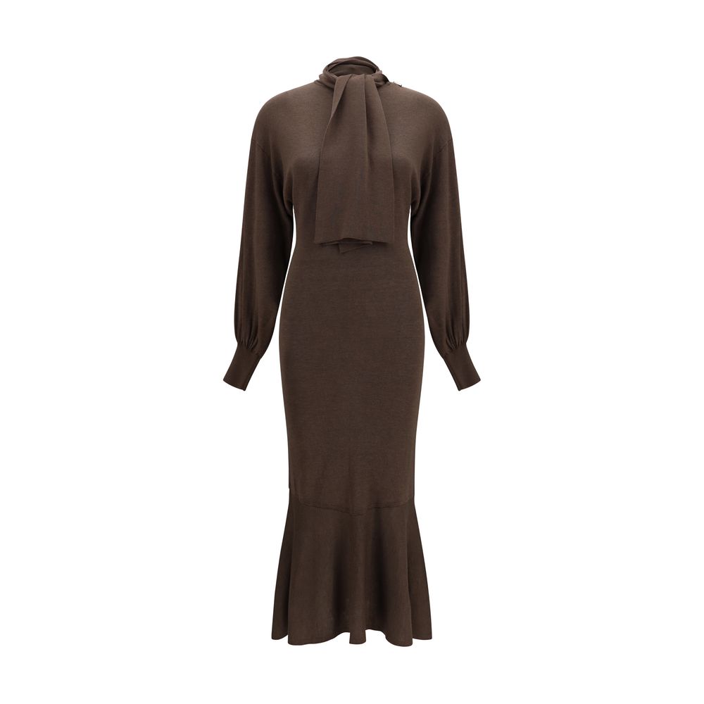 Indulge in the exquisite Losange knit Dress by Jacquemus, crafted from luxurious silk and viscose, embodying elegance and sophistication for the discerning individual.