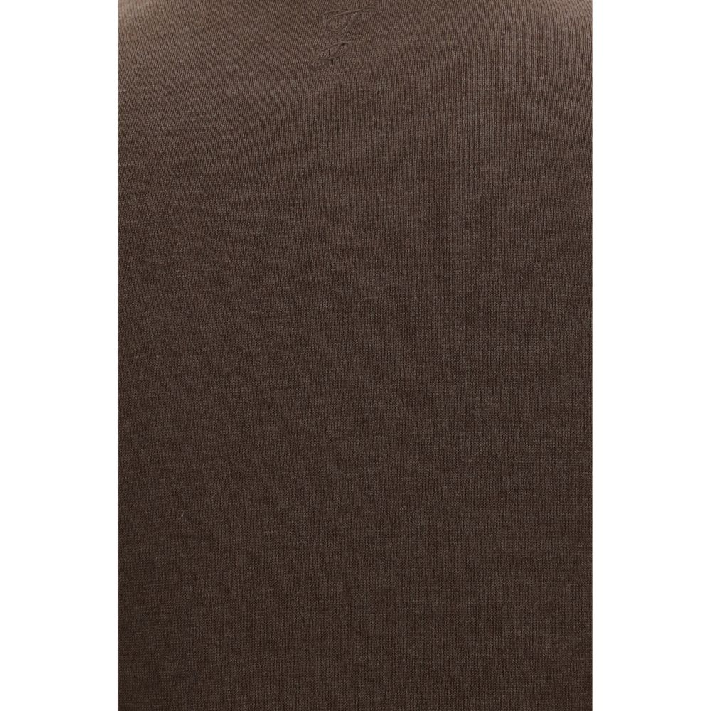 Indulge in the exquisite allure of the Jacquemus Brown Silk Casual Dress, a masterpiece of soft knit elegance, designed for those who embody sophistication and grace.
