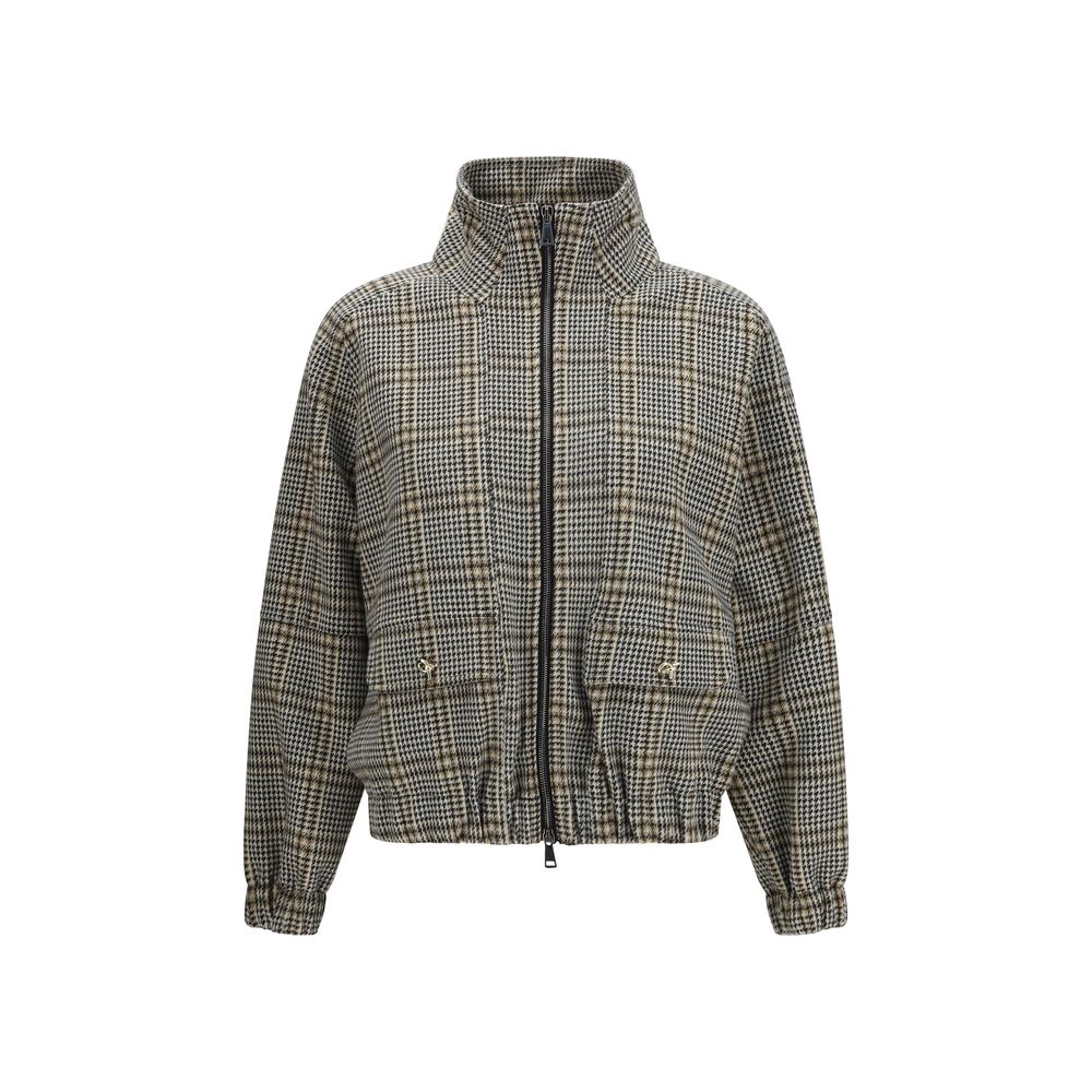 Elevate your wardrobe with the Fabiana Filippi Beige Viscose Bomber, a masterpiece of contemporary design and luxurious comfort, perfect for the discerning individual.