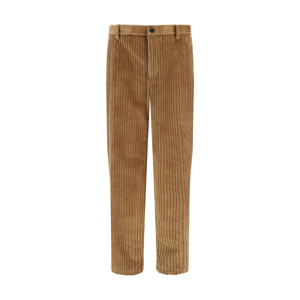 Indulge in the exquisite craftsmanship of Dolce & Gabbana's Brown Cotton Casual Pants, where timeless elegance meets modern sophistication for the discerning individual.