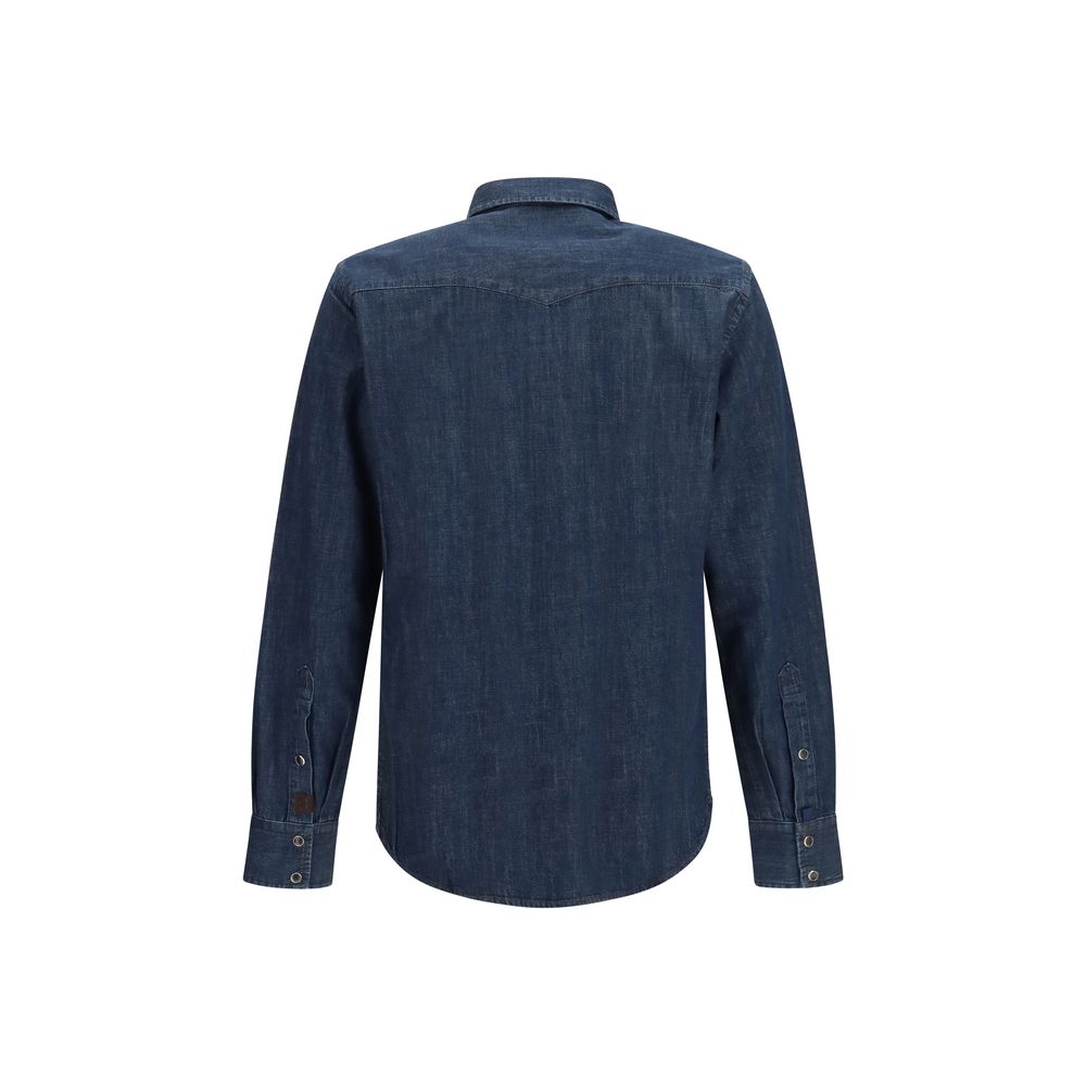 Discover the Jacob Cohen Blue Denim Shirt, a masterclass in craftsmanship and style, embodying timeless elegance for the discerning individual.