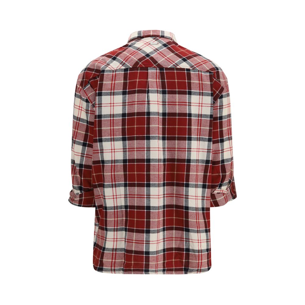 Indulge in the exquisite Barbour Red Cotton Pattern Shirt, a blend of timeless elegance and superior craftsmanship, perfect for those who embody sophistication and allure.