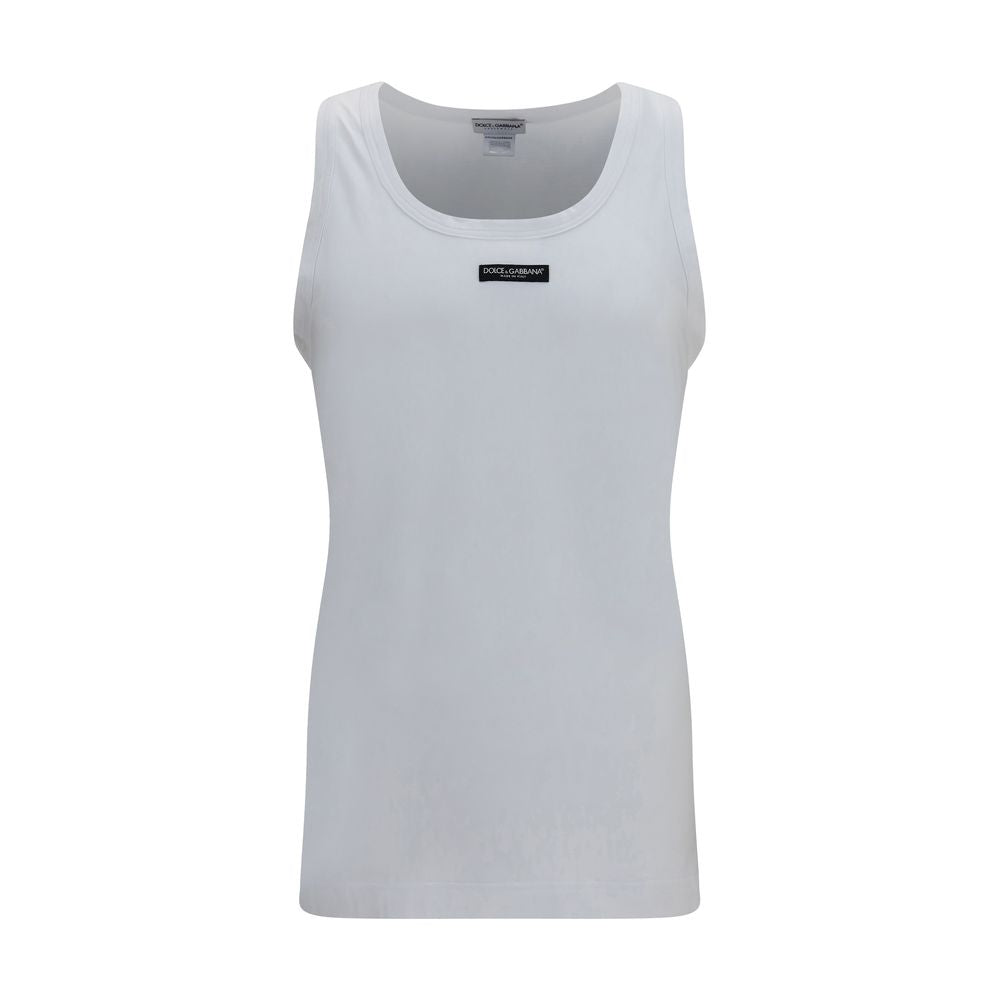 Indulge in the refined elegance of the Dolce & Gabbana White Cotton Top, crafted from soft stretch cotton for a luxurious fit that embodies sophistication and timeless allure.