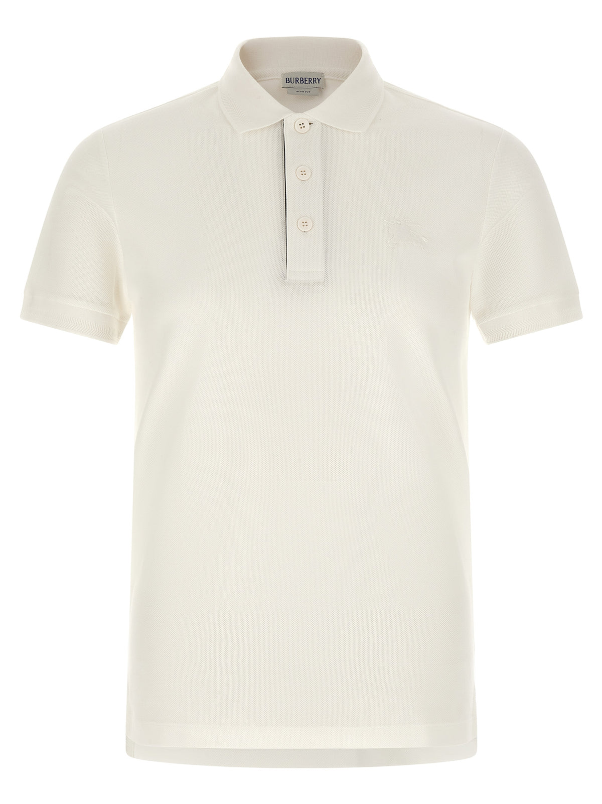 Elevate your wardrobe with the Burberry White Cotton Polo Shirt, a luxurious blend of timeless elegance and modern sophistication, crafted for the discerning individual.