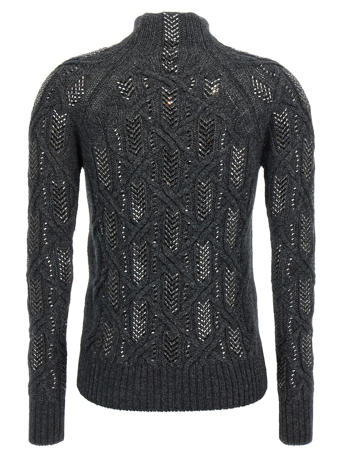 Ermanno Scervino Gray Virgin Wool Cardigan
