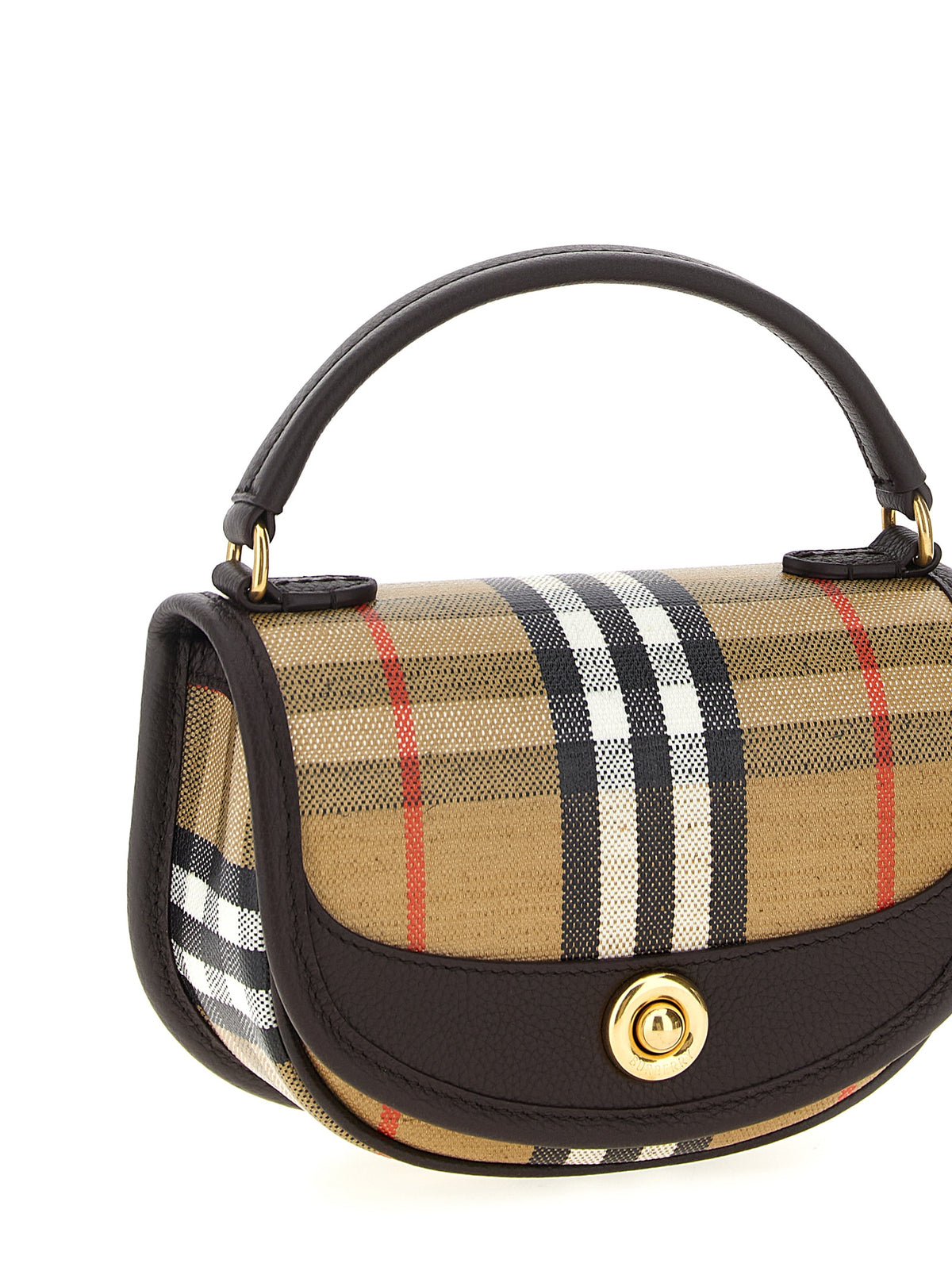 Burberry Highlands Mini Handbag - Luxury Cotton & Linen Blend