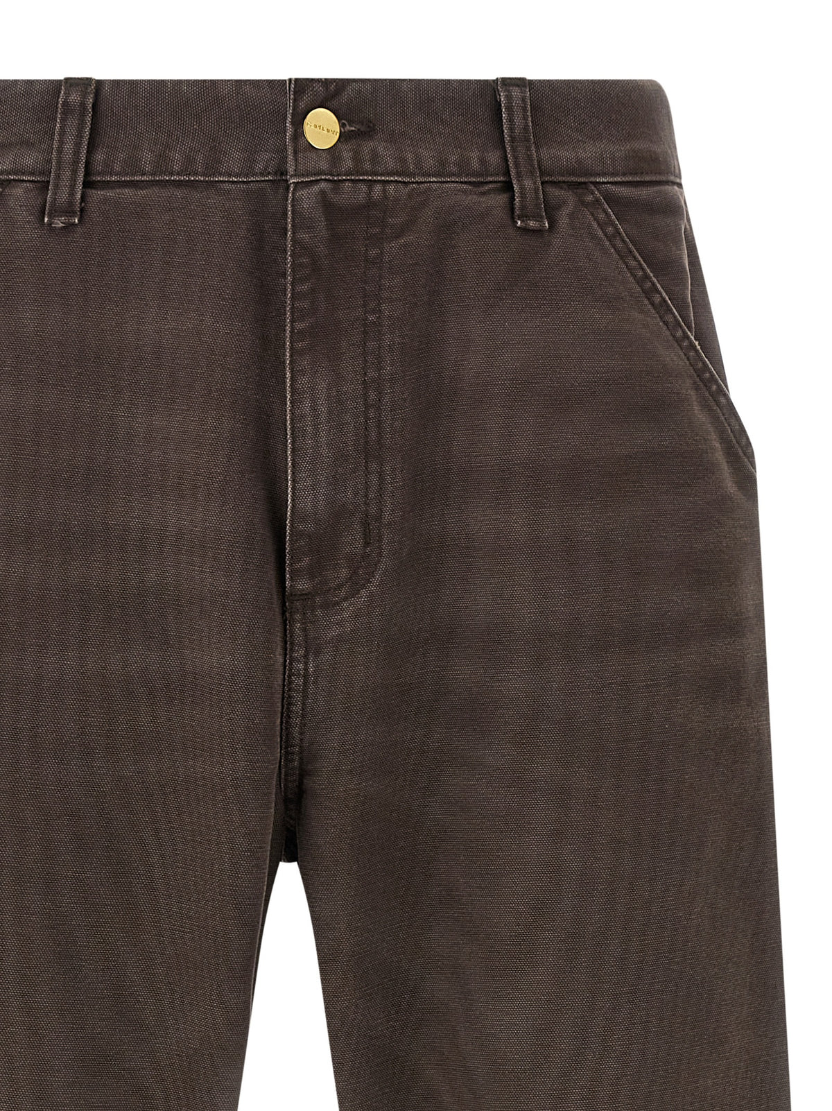 Carhartt Wip Brown Organic Cotton Casual Pants