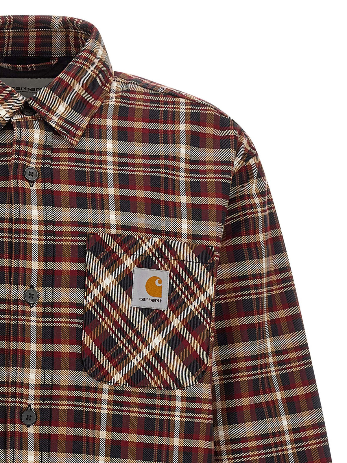 Carhartt Wip Red Cotton Pattern Shirt