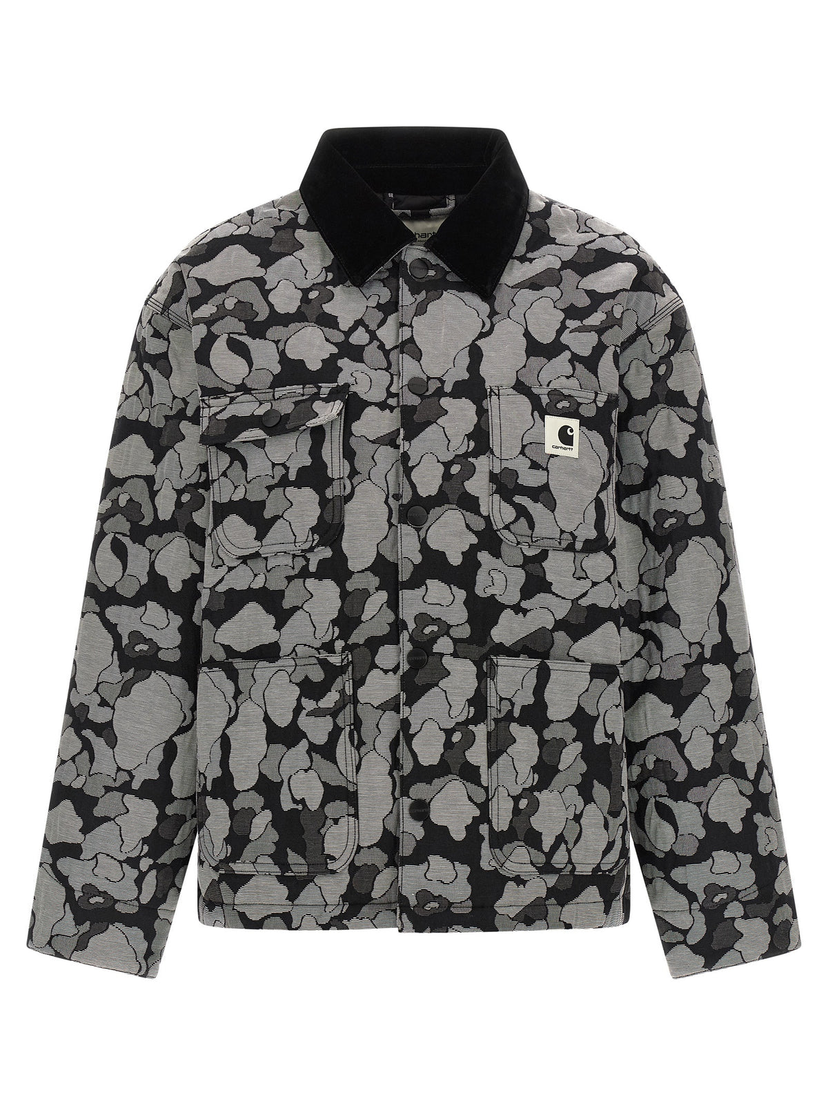 Carhartt Wip Gray Cotton Full-Length Jacket