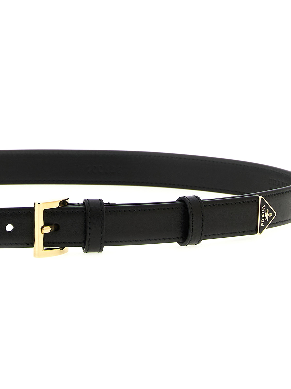 Prada Black Calfskin Belt - Elevate Your Luxury Style
