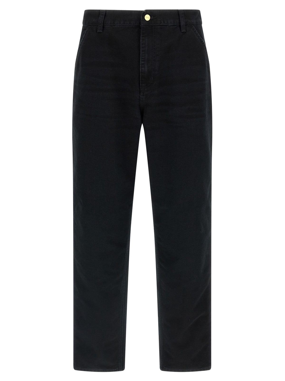 Carhartt Wip Black Organic Cotton Straight-Leg Jeans