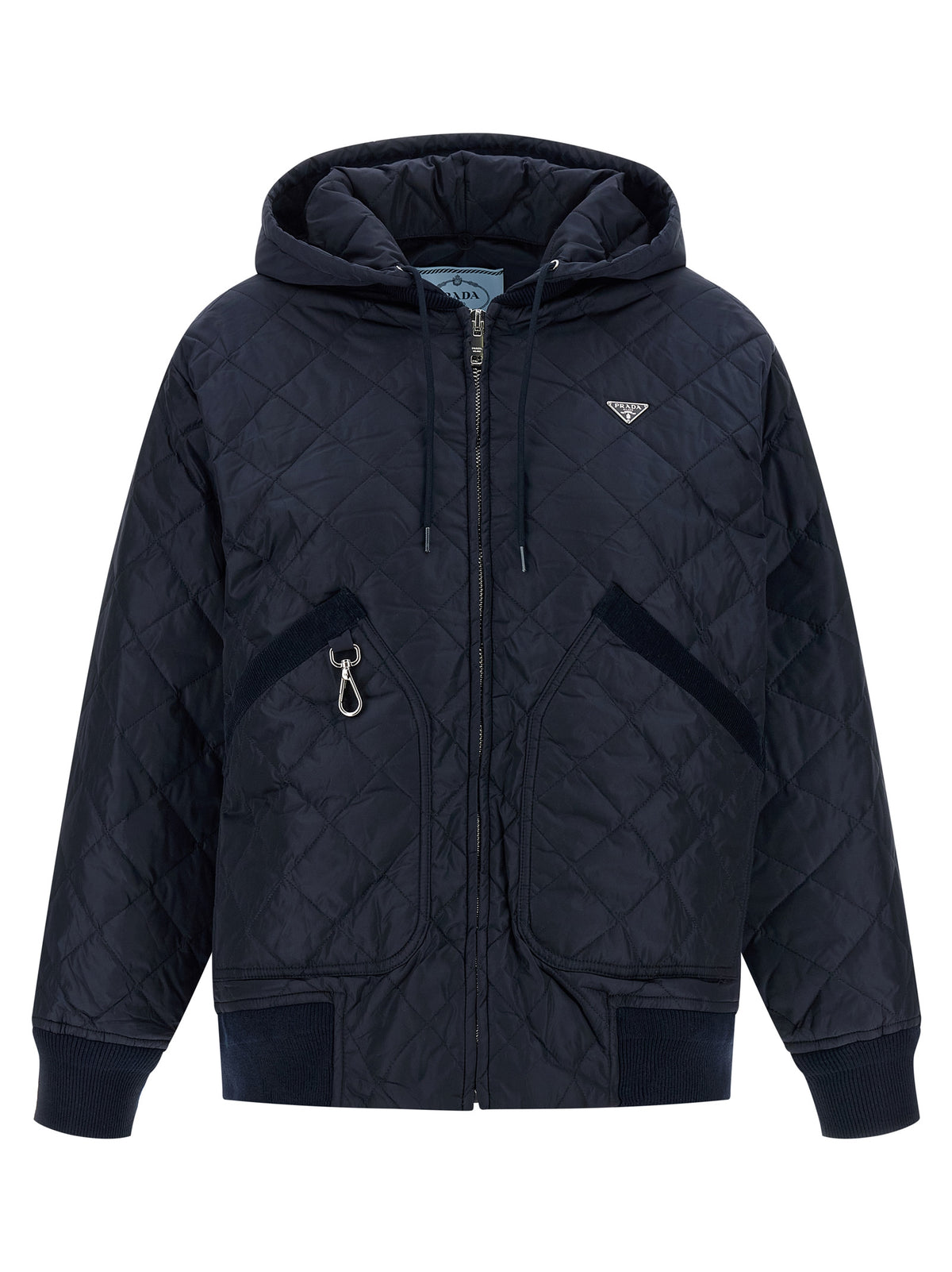 Prada Blue Recycled Polyamide Bomber