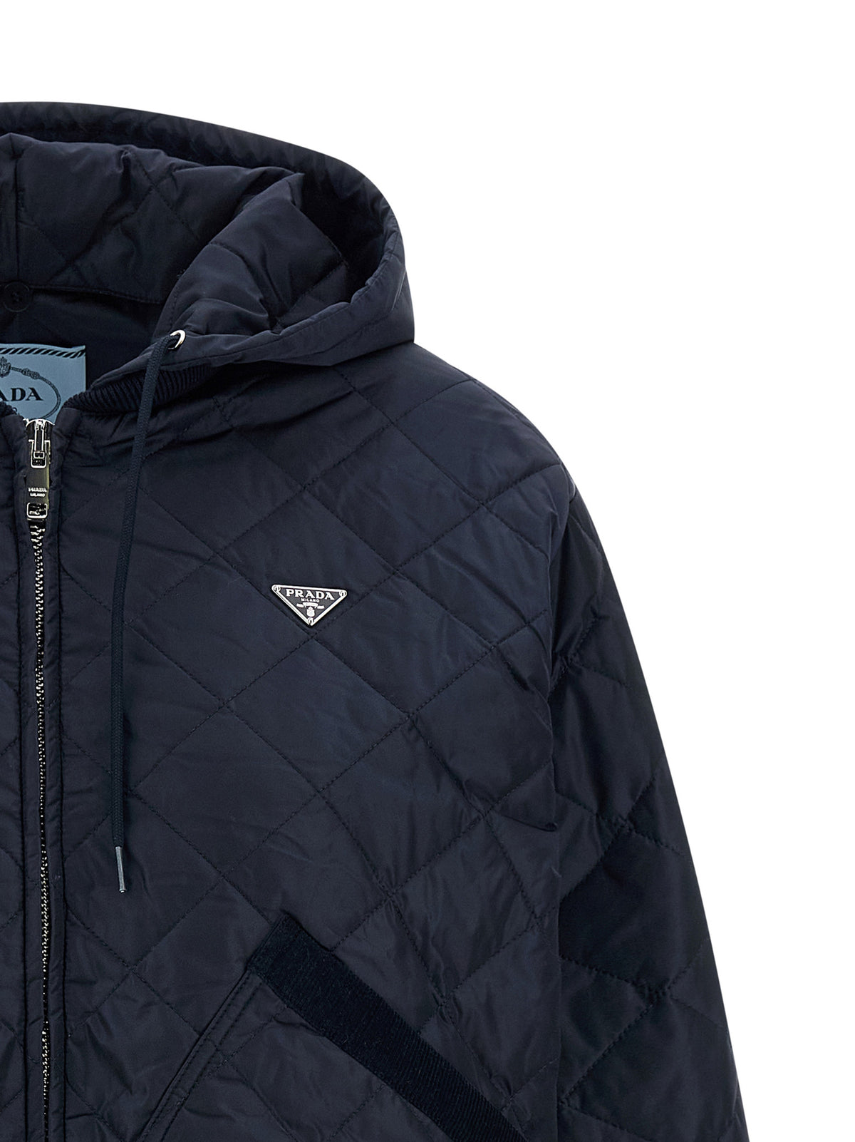 Prada Blue Recycled Polyamide Bomber