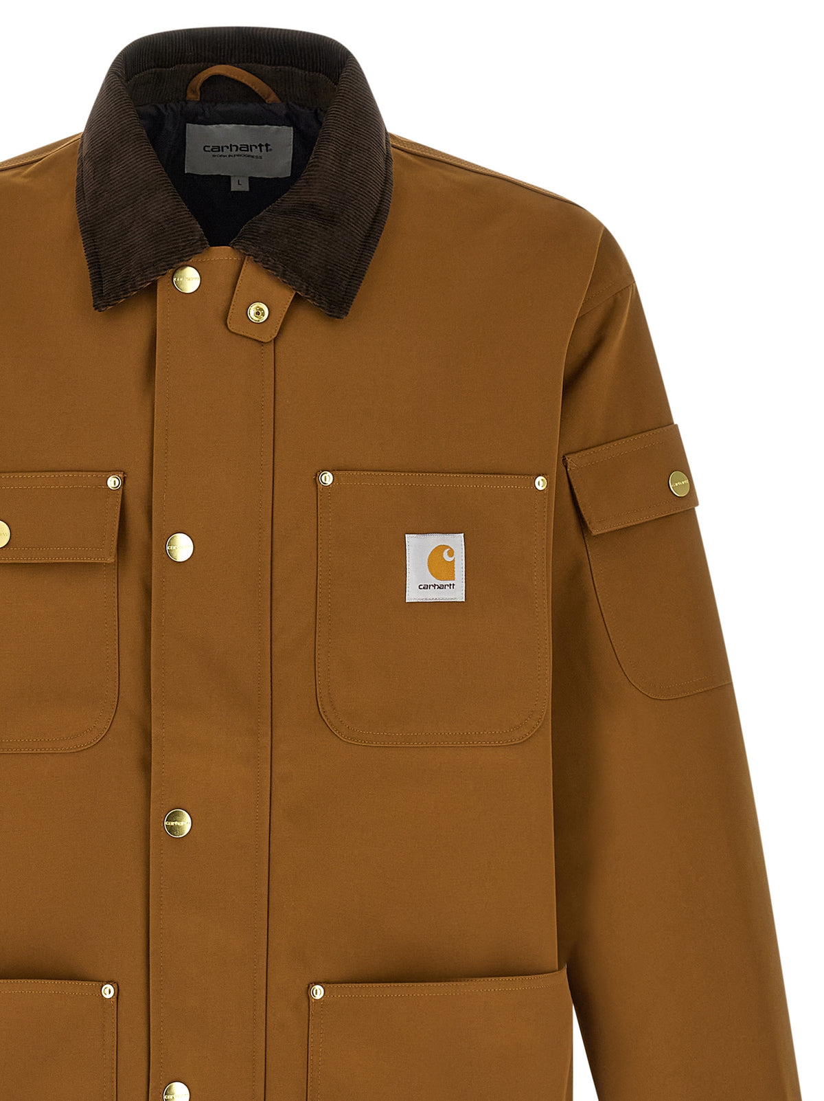 Carhartt Wip Brown Nylon Full-Length Jacket
