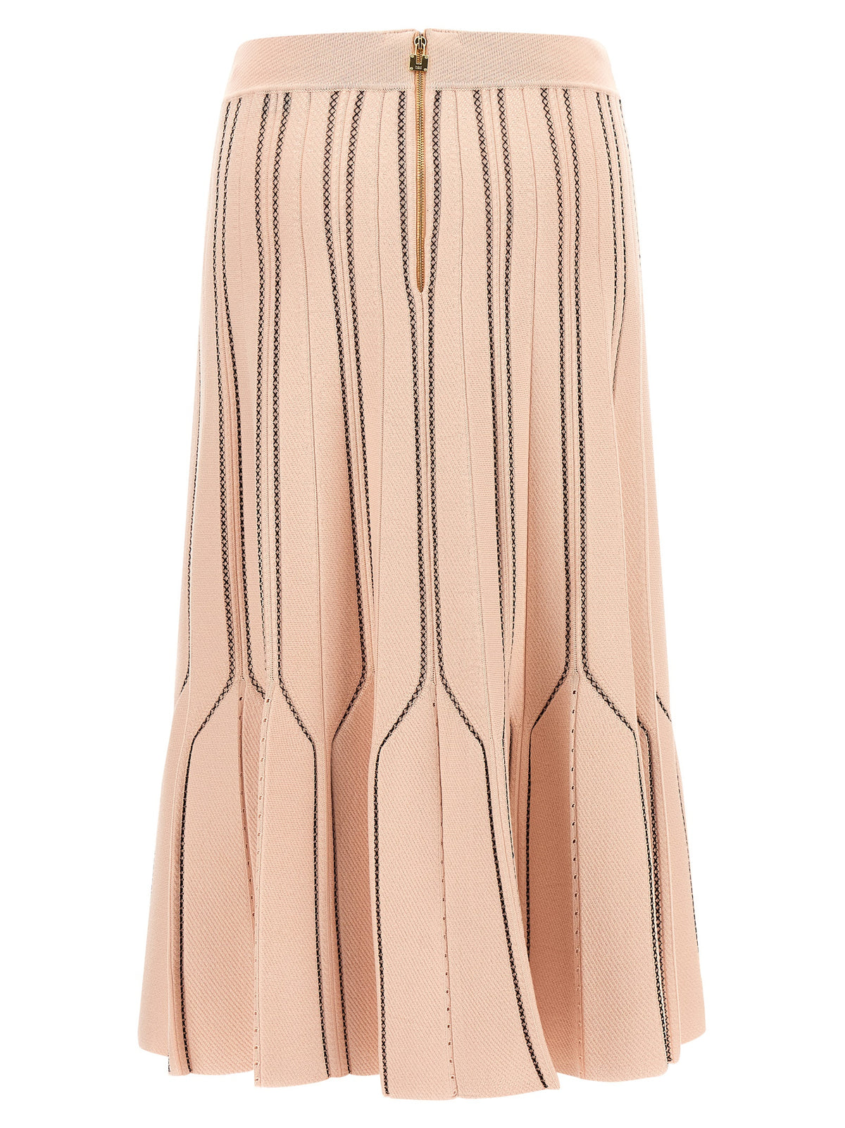Elisabetta Franchi Multicolor Viscose Midi Skirt