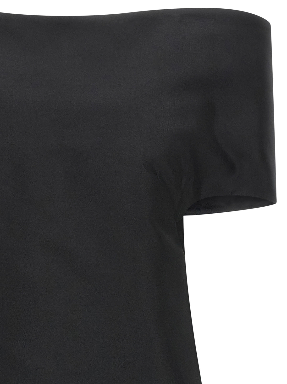 Jil Sander Black Silk Midi Dress