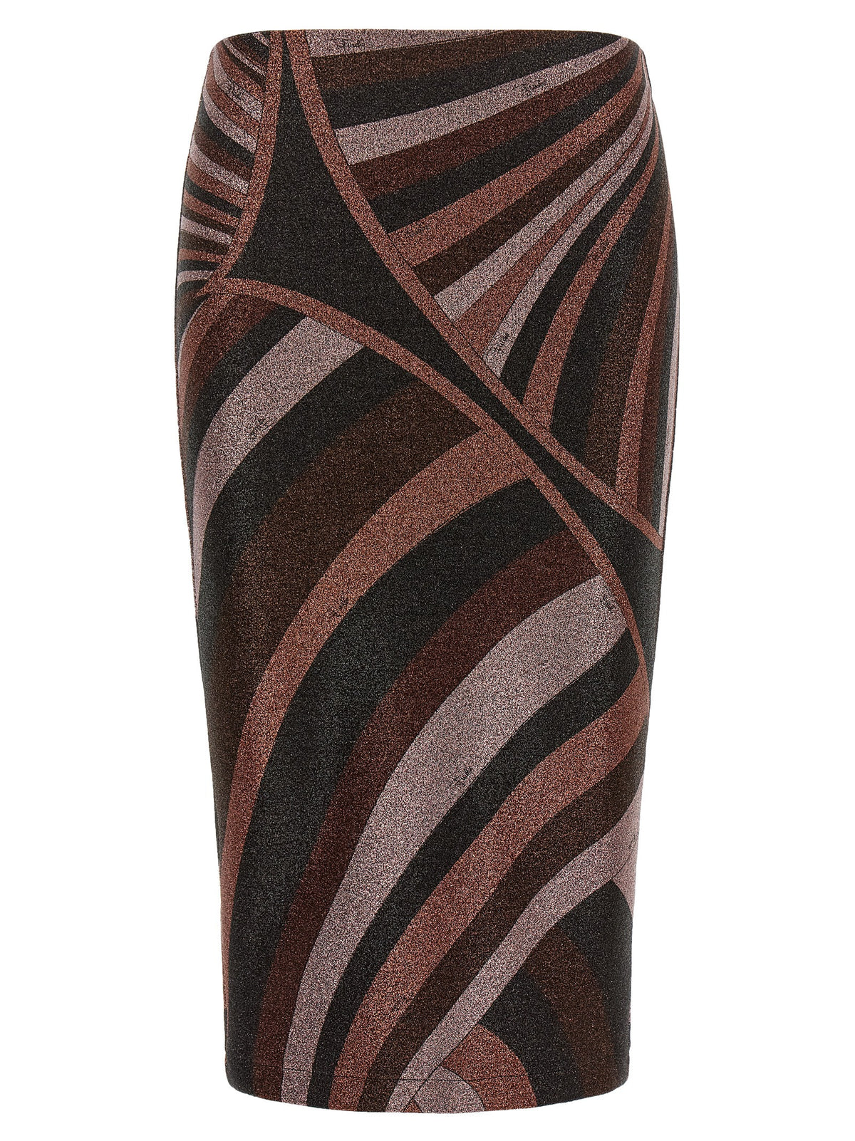 Emilio Pucci Bordeaux Polyamide Midi Skirt