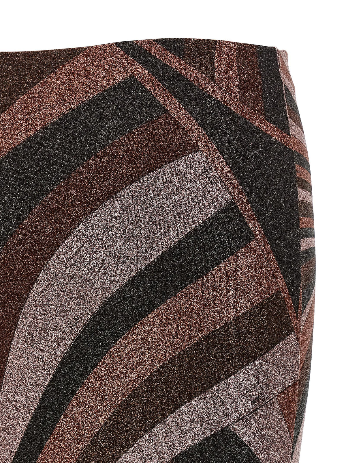 Emilio Pucci Bordeaux Polyamide Midi Skirt