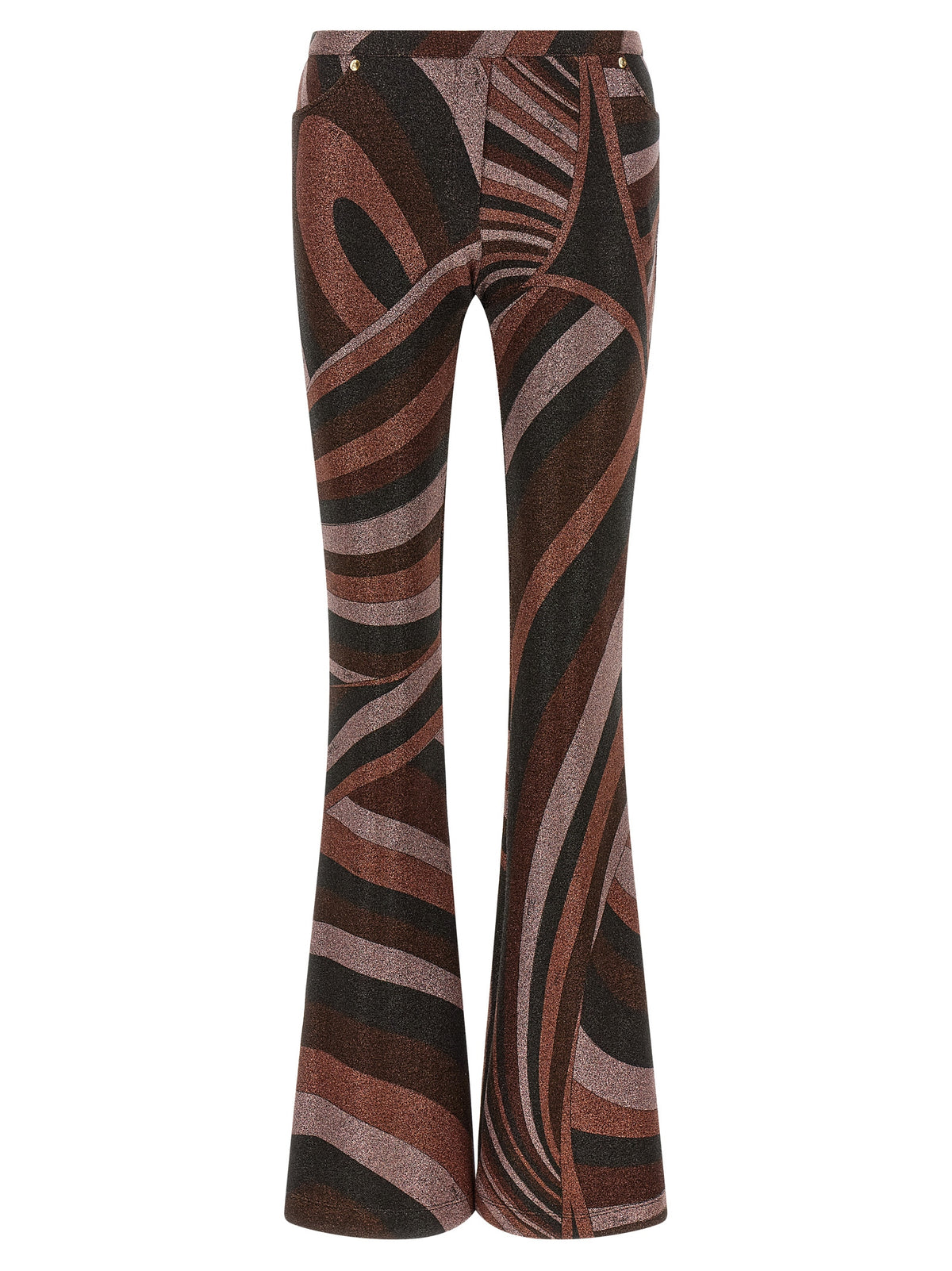 Emilio Pucci Bordeaux Polyamide Flared Pants