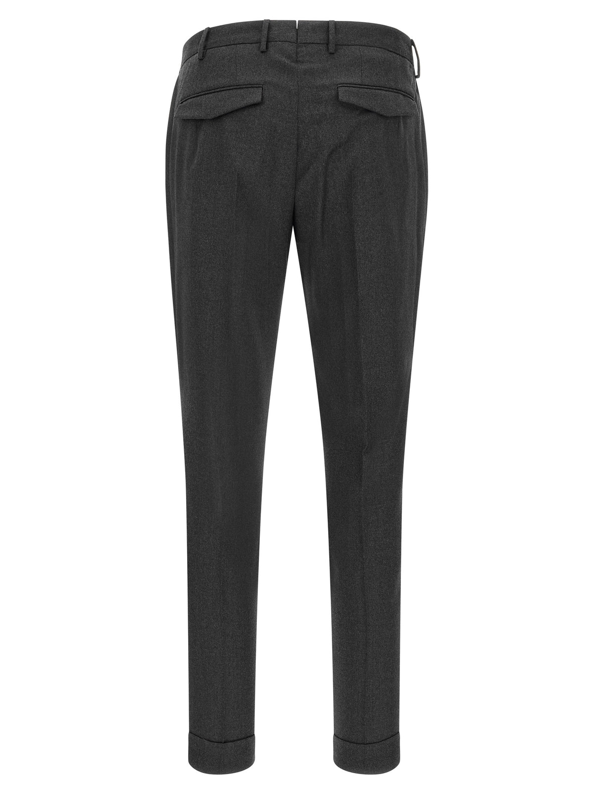 PT Torino Gray Virgin Wool Dress Pants