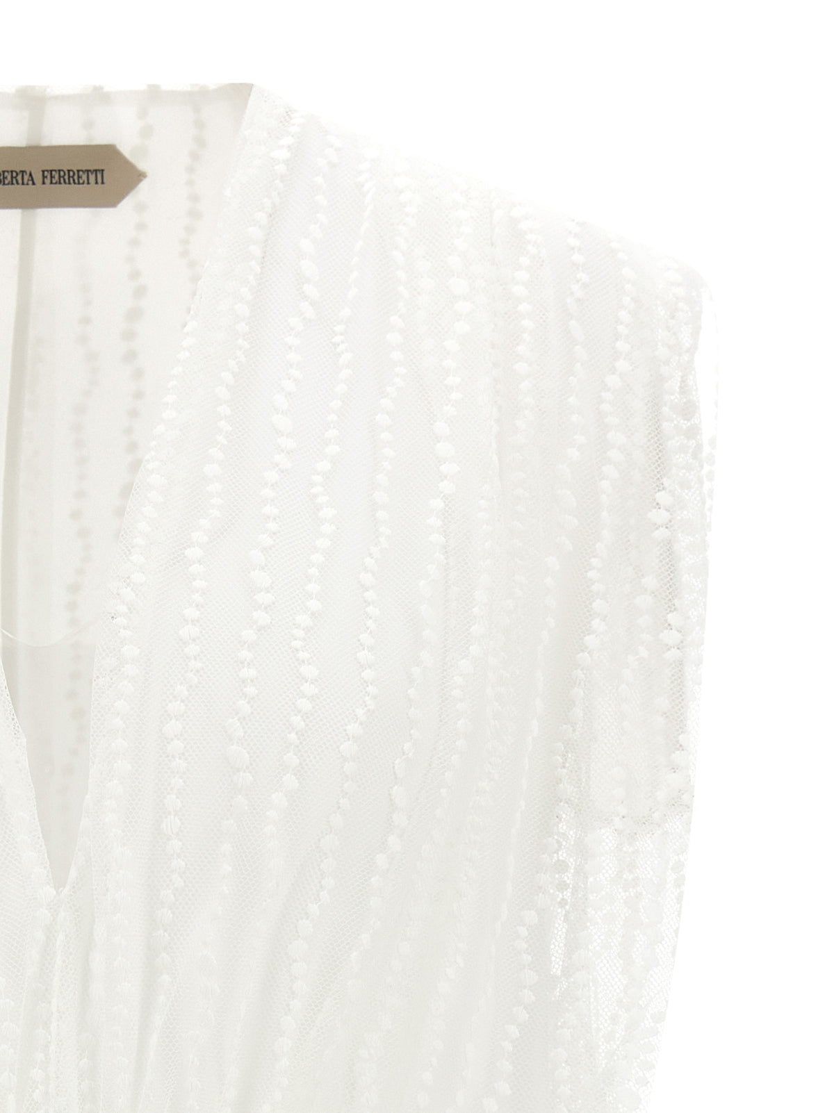 Alberta Ferretti White Polyester Sleeveles T-Shirt