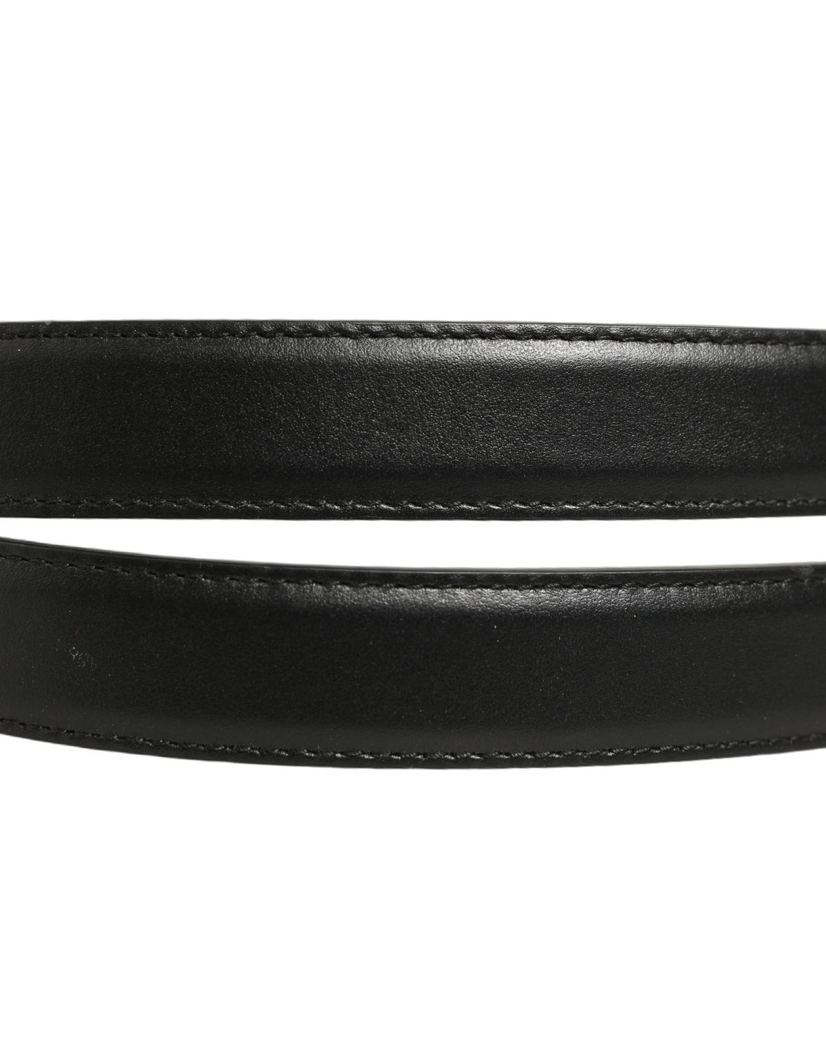 Dolce & Gabbana Black Leather Double Wrap Belt - Exquisite Luxury