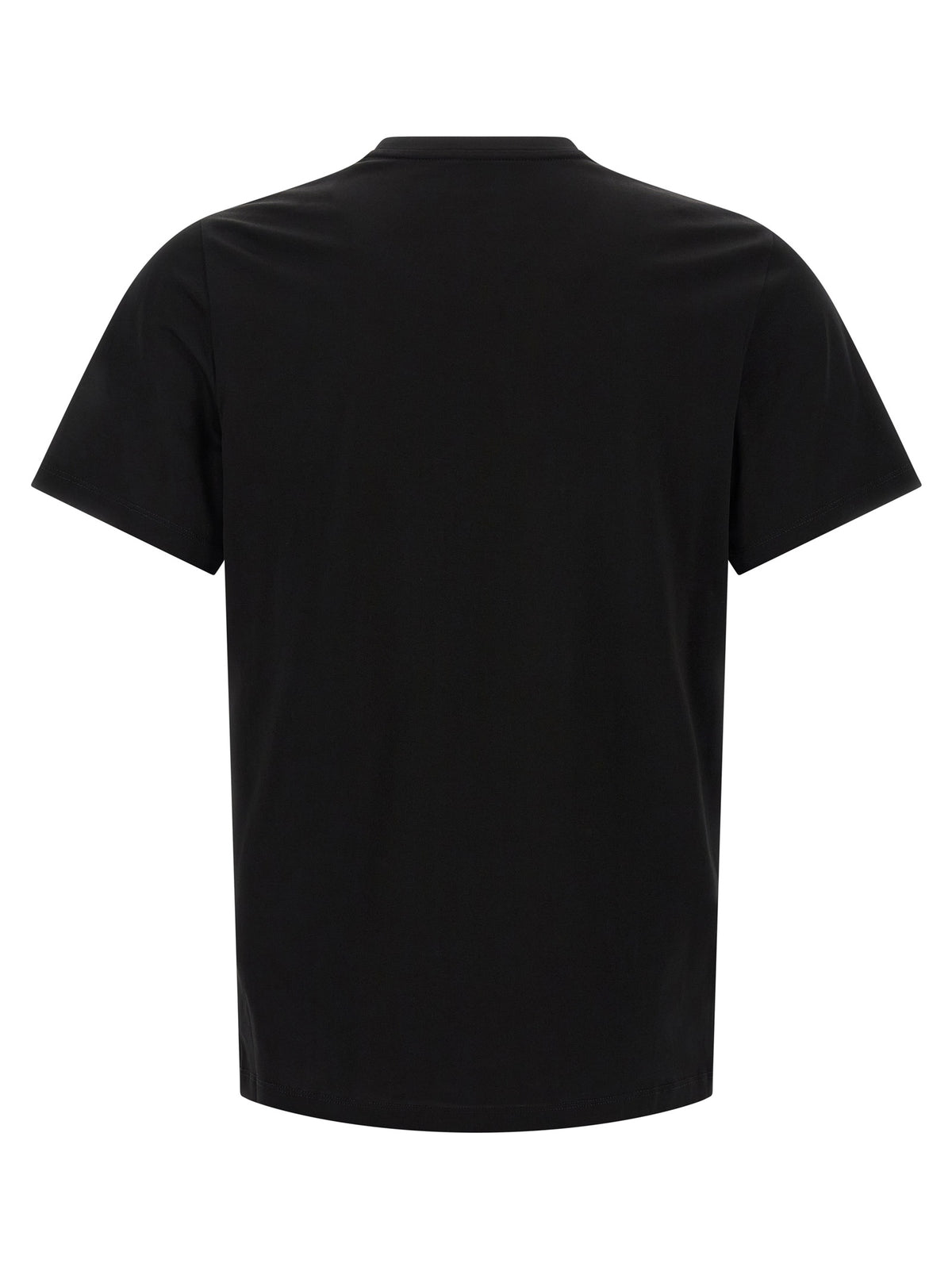 Experience the allure of the Moncler Black Cotton T-Shirt, where exquisite craftsmanship meets timeless elegance, perfect for those who embody sophistication and style.