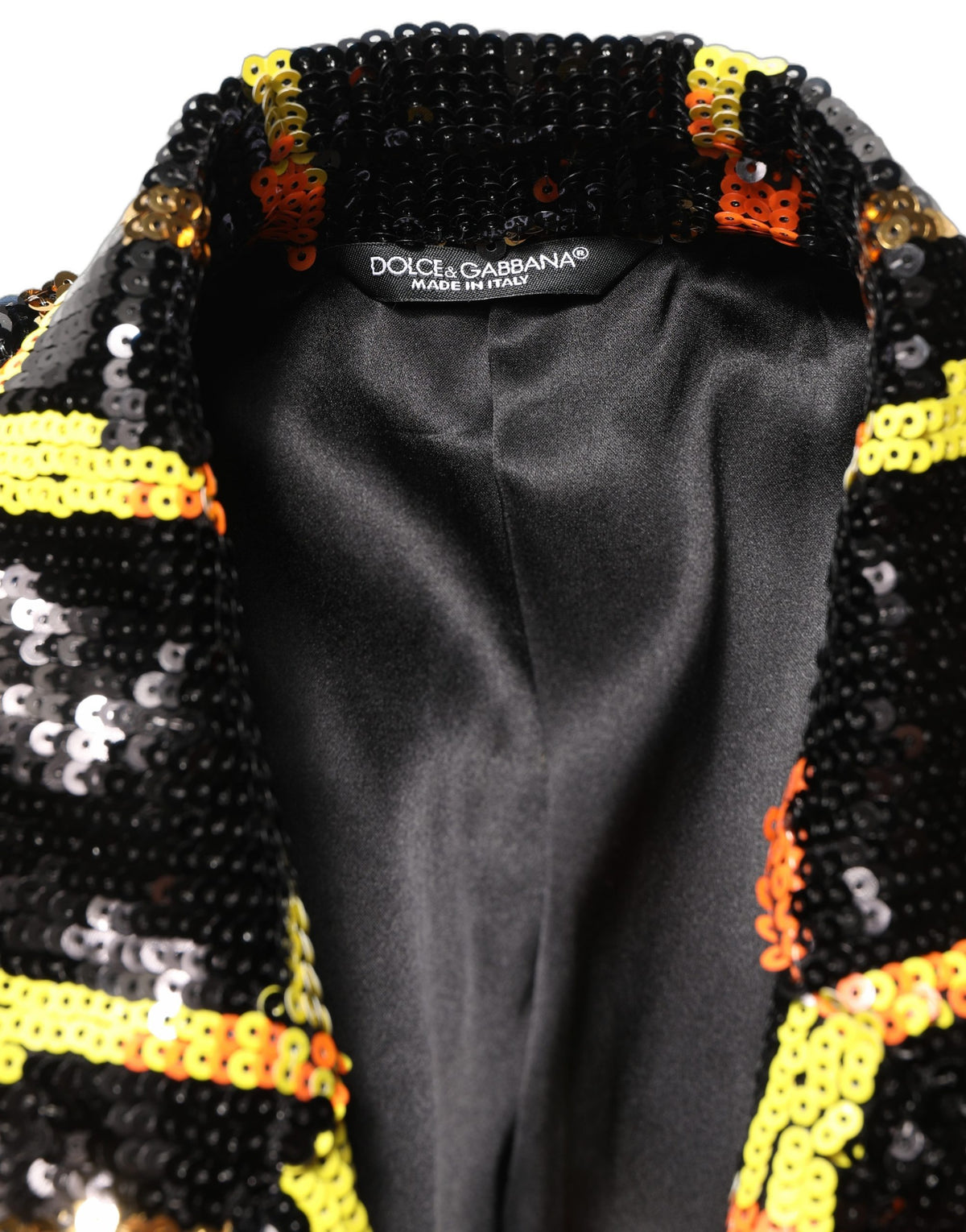 Dolce & Gabbana Multicolor Sequin Embellished Double Breasted Jacket